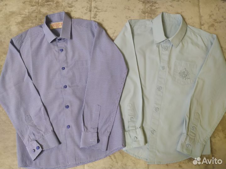 Рубашки для школы и нарядные цена за пакет 128 134