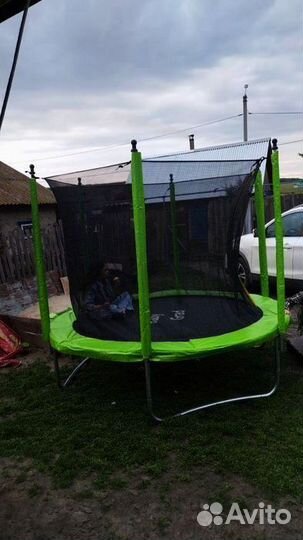 Батут с сеткой 244см