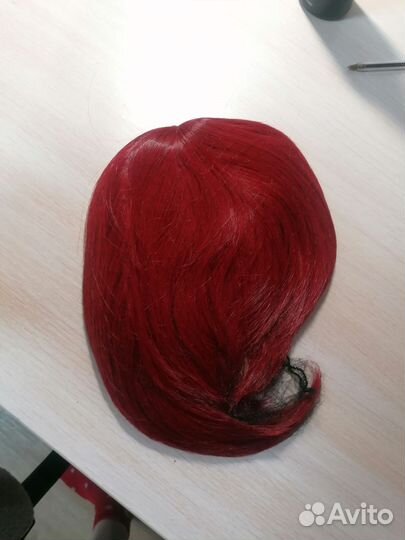 Парик короткий красный