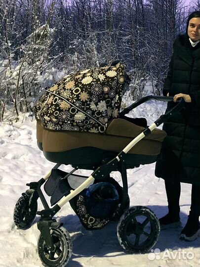 Коляска для двойни 2 в 1 indigo