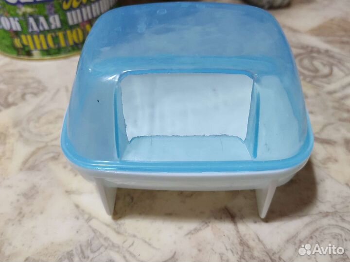 Песок и ванна для купания хомяков джунгариков