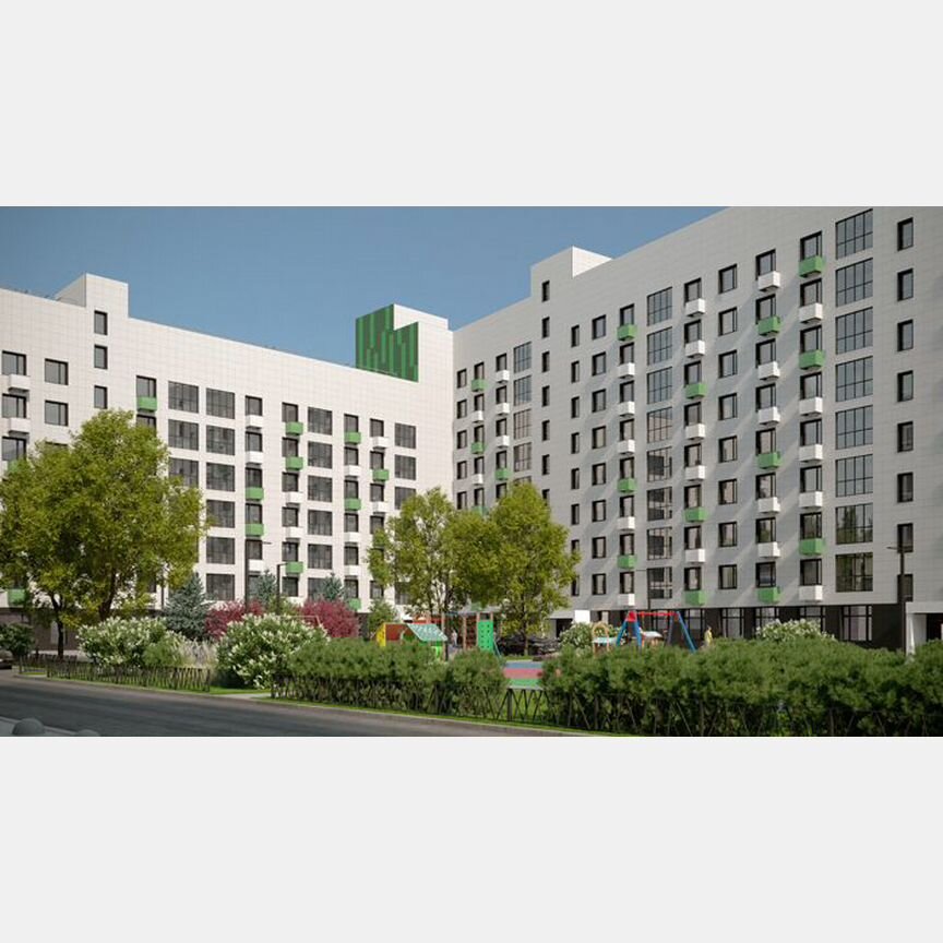 2-к. квартира, 51,5 м², 6/9 эт.