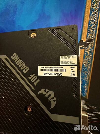 GeForce GTX Asus 1660 TI TUF Gaming EVO 6gb