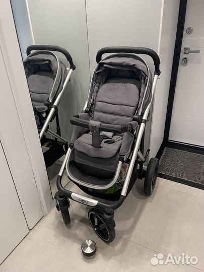 Коляска moon nuova 2в1 Anthrazit Structure