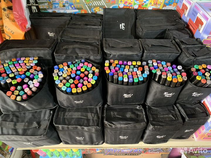 Фломастеры для скетчинга наборы от 24 до 204шт