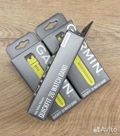Ремешок Garmin QuickFit 26 mm Amp Yellow Silicone