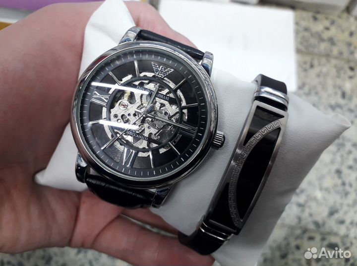 Часы мужские emporio armani механические Skеlеtоn