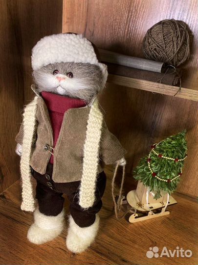 Игрушки ручной работы тедди кот
