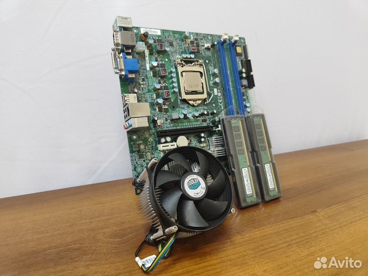 Материнская плата 1155+Xeon E3-1270+16Gb+Кулер