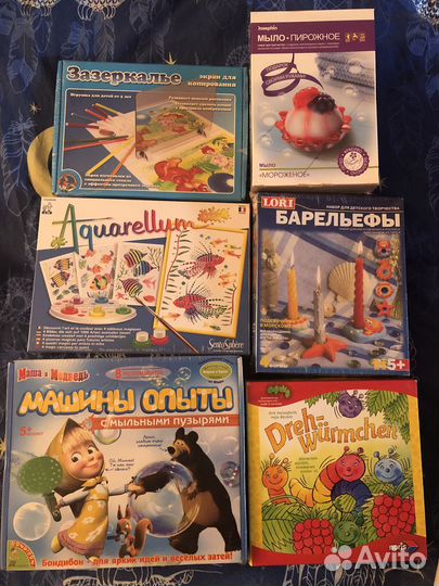 Новые наборы для творчества и книги раскрасок