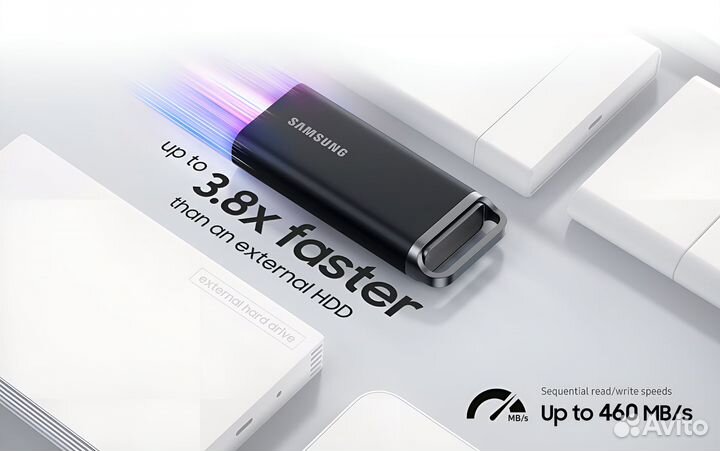 Внешний скоростной SSD Samsung T5 EVO 2 Tb