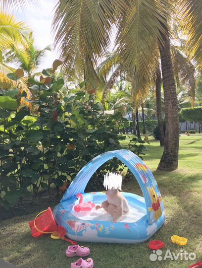 Детский бассейн с навесом до 3 лет
