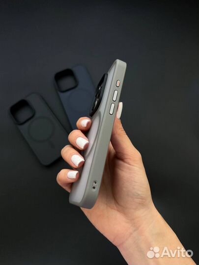Матовый чехол с magsafe iPhone 15pro / pro max