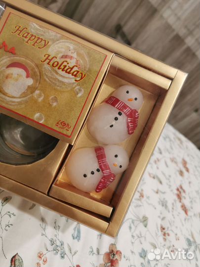 Подарочный набор 'Снеговики-свечи'