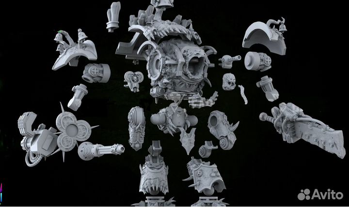 Warhammer 40k chaos knight desecrator (Abominant)