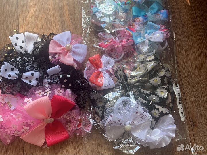 Резинка бантики канзаши для волос