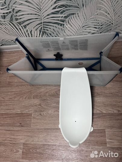 Ванночка для купания складная stokke с горкой