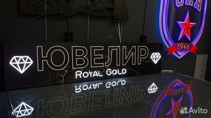 Неоновая вывеска на заказ / Картины из неона