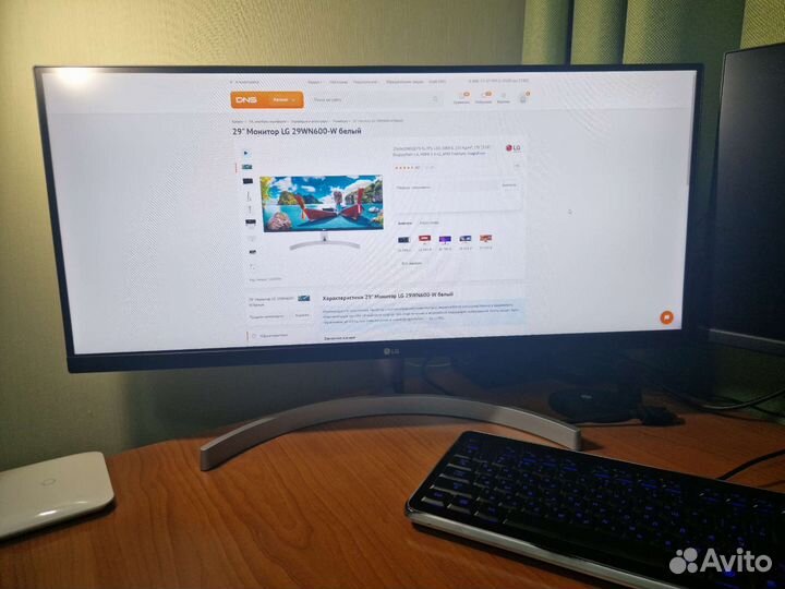 Мониторы LG 29WN600-W, ViewSonic VA2456-MHD 23.8