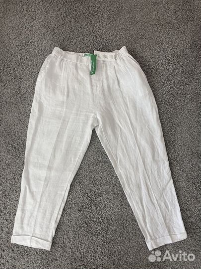 Брюки Лен,Хлопок.Benneton.Befree