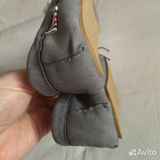 Мокасины тапочки детские на меху Франция р. 25 нов