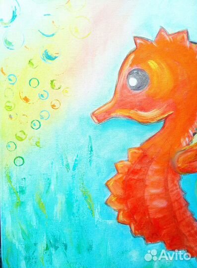 Картина маслом Оранжевый морячок