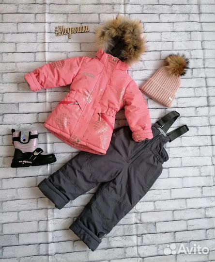 Зимний костюм для девочки 104 110