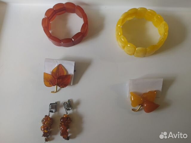 Украшения из янтаря СССР