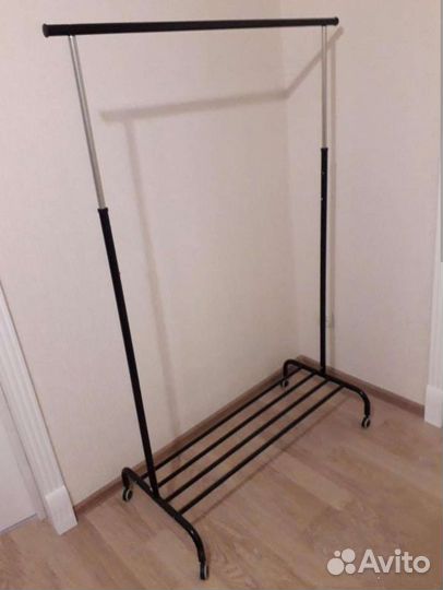 Вешалка напольная IKEA ригга Белая Черная