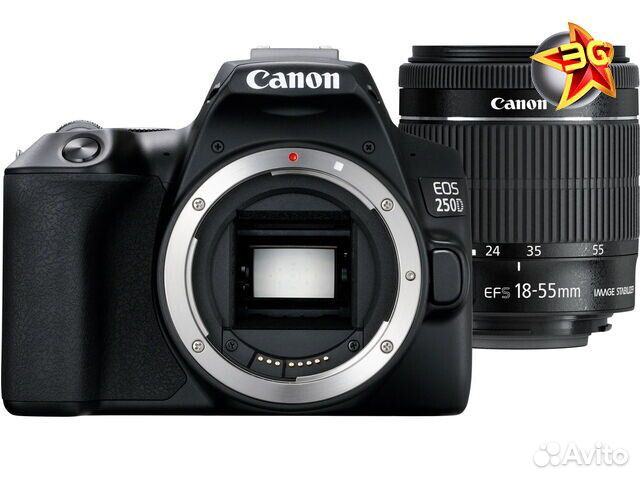 Фотоаппарат Canon EOS 250D Kit 18-55mm f/4-5.6 IS STM Black