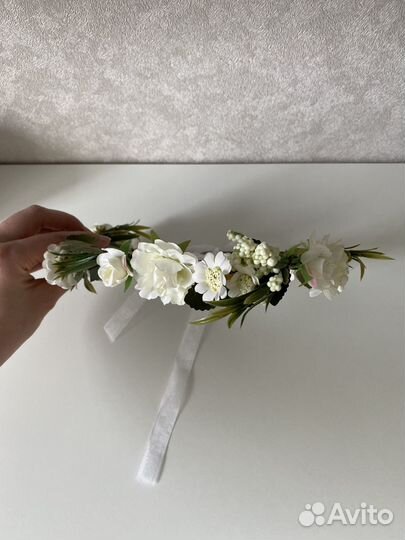 Цветочный венок на голову для фотосессии