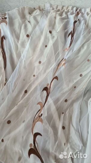 Тюль на кухню+магнит