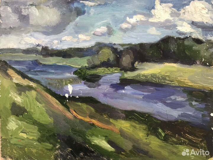 Картины маслом, акварель, пастель - пейзажи, храмы