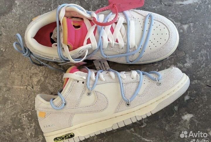 Кроссовки Nike Sb Dunk Off White Grey