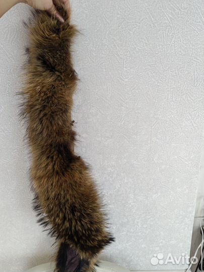 Меховой воротник из енота