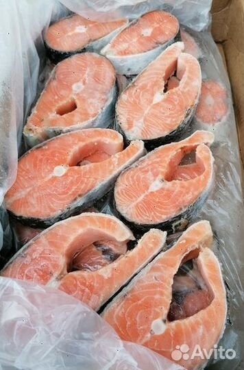Рыба сёмга (стейки) премиального качества