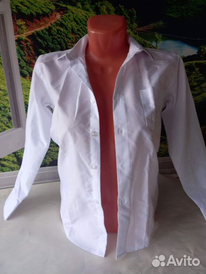 Рубашка школьная 134 для мальчика