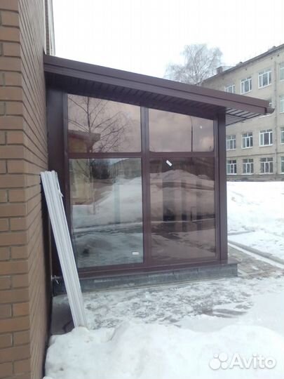 Остекление крыльца веранды беседки бани тамбура