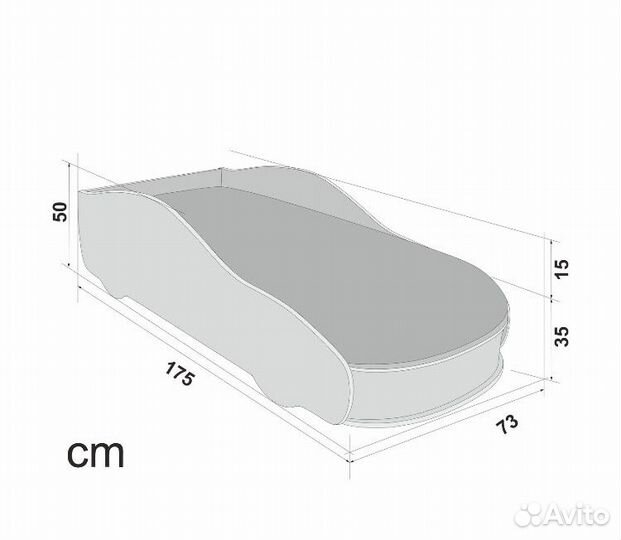 Кровать машина