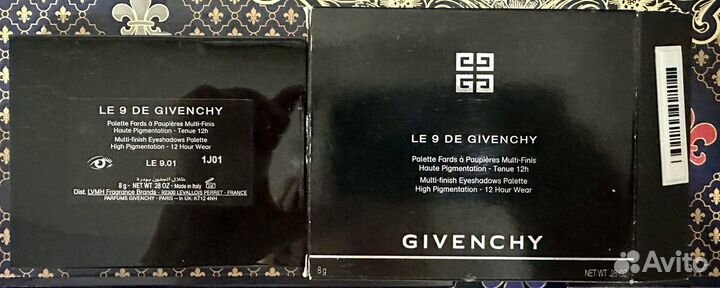 Палетка теней givenchy- оригинал