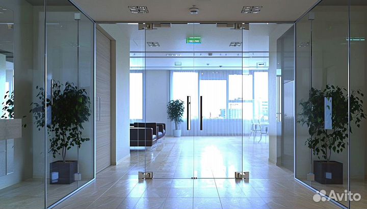 Двери из закаленного стекла