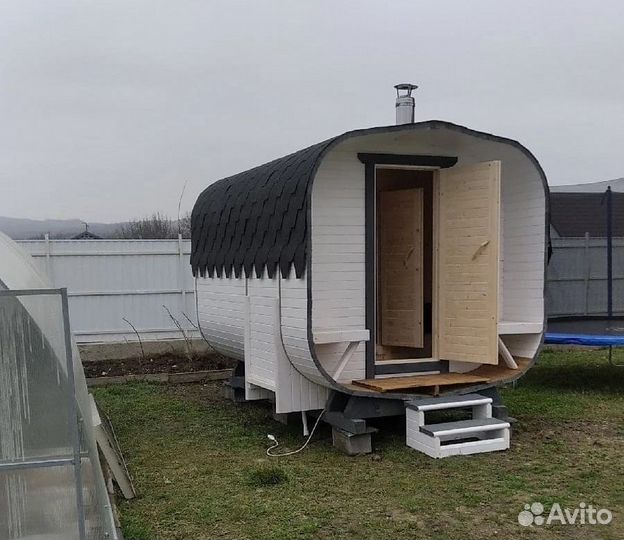 Мобильная баня Квадро