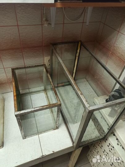 Террариумы из аквариумов - 3 шт