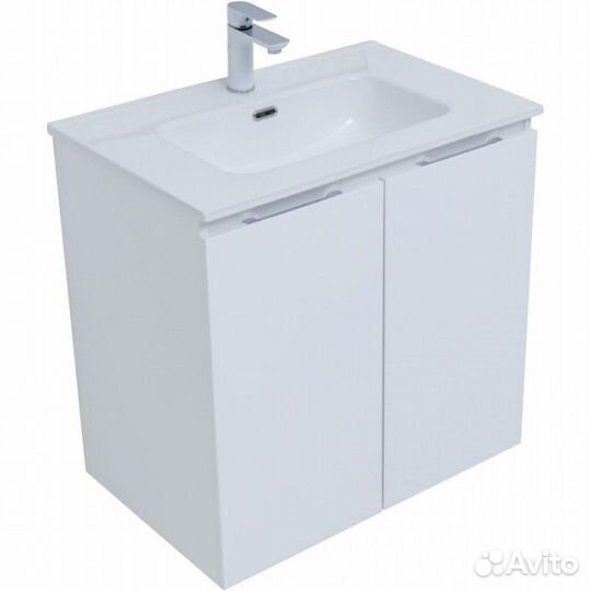 Мебель для ванной Aquanet Алвита New 70 с дверцами белая матовая