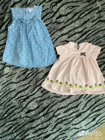 Летняя Одежда для девочки, пакетом р.68 3-6 мес