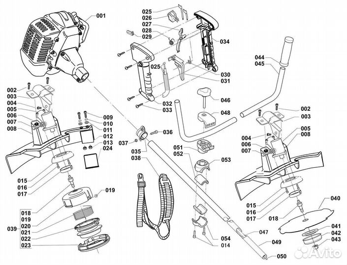Запчасти для триммера хускварна husqvarna