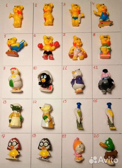 Игрушки из шок. яиц Tombola (Томбола) и др. 90-е