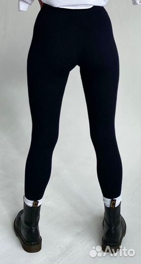 Леггинсы в рубчик женские S-L, L-XL