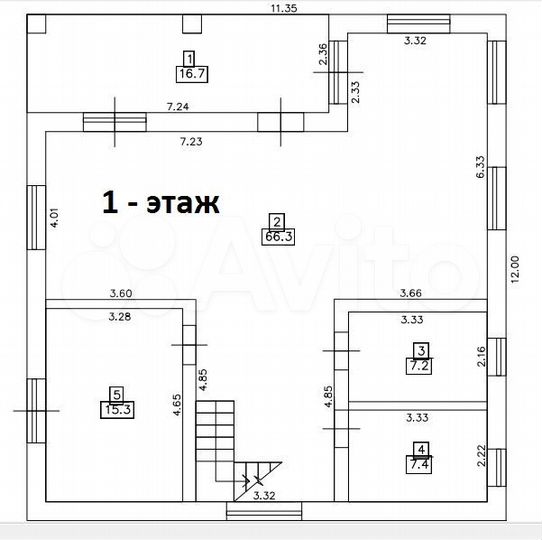 Дом 240 м² на участке 7,2 сот.
