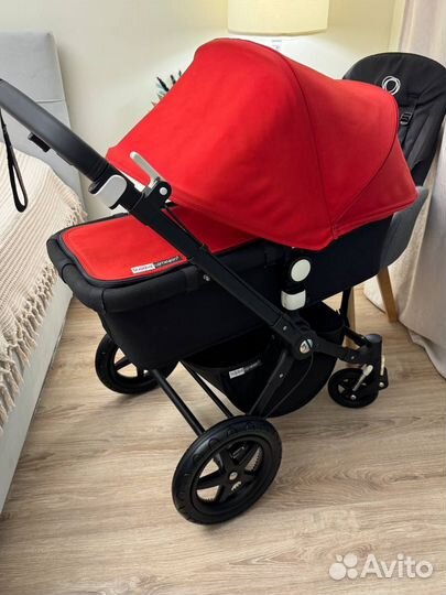 Bugaboo cameleon 3 black/ black/ red